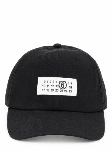 Cappello da baseball con patch logo - mm6 maison margiela - Modalova