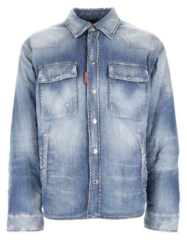 Camicia in "medium perfecto puffy" - dsquared2 - Modalova