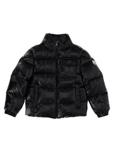 Piumino corto con cappuccio alaxios - moncler - Modalova