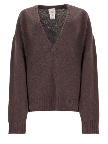 Maglia "chunky" con scollo a v - alysi - Modalova