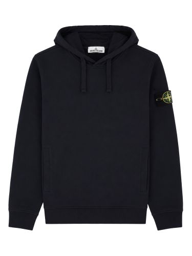 Stone island felpa con patch logo - stone island - Modalova