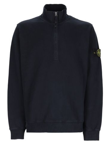 Stone island felpa con zip corta - stone island - Modalova