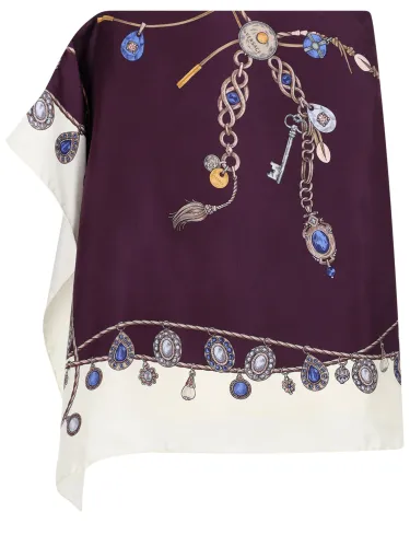 Versace minigonna in twill di seta - versace - Modalova