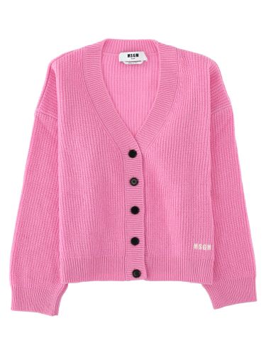 Msgm cardigan in lana e cashmere - msgm - Modalova