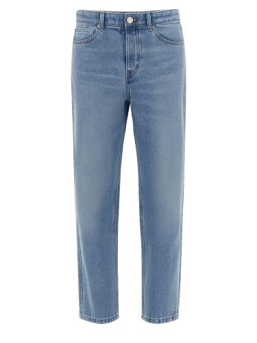 Jeans in cotone taglio tapered - ami paris - Modalova