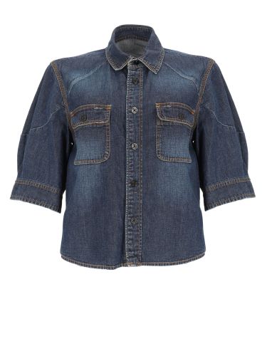 Sacai camicia in denim di cotone - sacai - Modalova