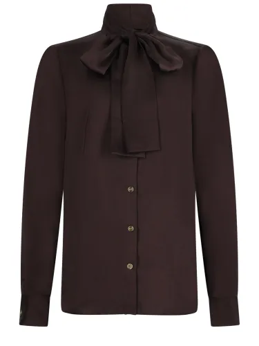 Camicia in raso con fiocco - michael by michael kors - Modalova