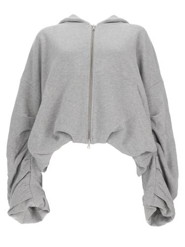 Felpa in cotone con zip - dries van noten - Modalova