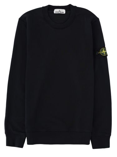 Stone island felpa con patch logo - stone island - Modalova