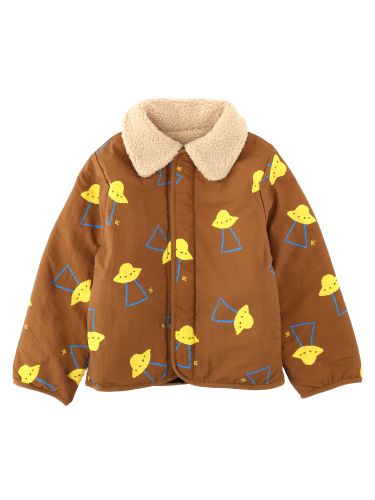 Giacca reversibile con stampa su un lato e teddy dall'altro - bobo choses - Modalova