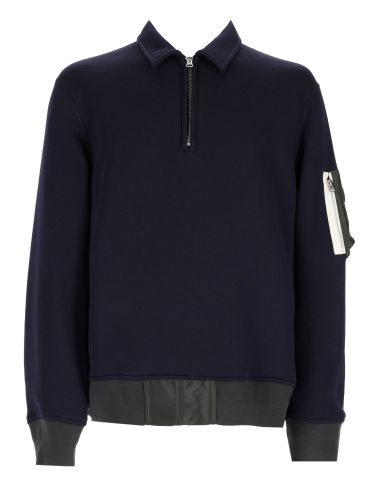 Sacai polo in spugna di cotone - sacai - Modalova