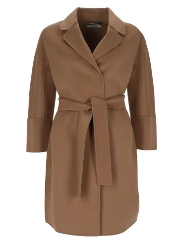 Cappotto corto in lana double - s max mara - Modalova