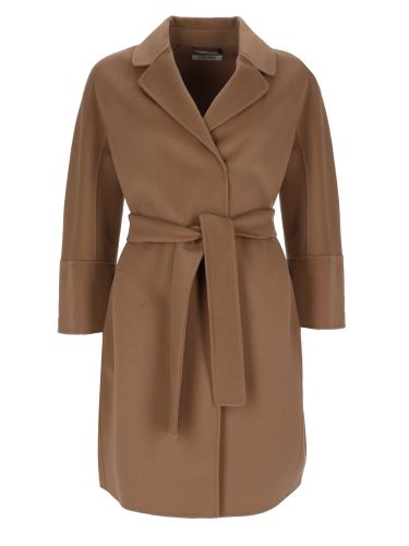 Cappotto corto in lana double - s max mara - Modalova