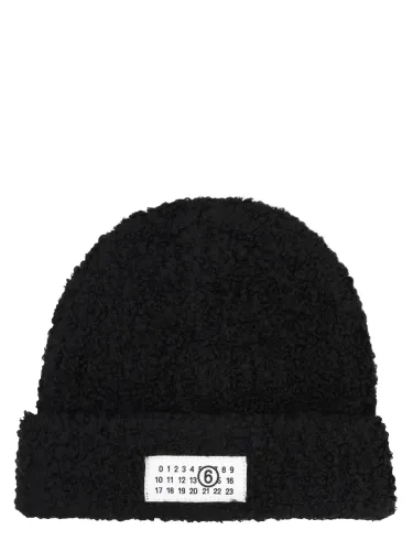 Berretto con patch logo - mm6 maison margiela - Modalova