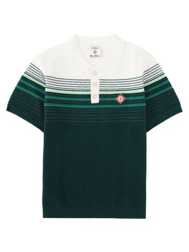 Casablanca polo a righe bouclé - casablanca - Modalova