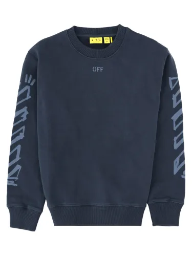 Felpa girocollo con grafica - off-white - Modalova