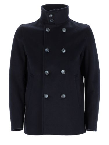Cappotto doppiopetto con collo alto - herno - Modalova
