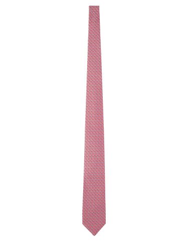 Cravatta in seta con stampa - ferragamo - Modalova