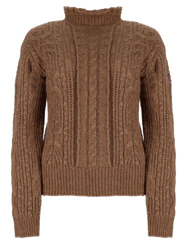 Maglia traforata in misto alpaca - moncler grenoble - Modalova