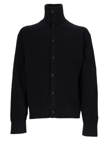 Cardigan in maglia di cotone a coste - studio nicholson - Modalova