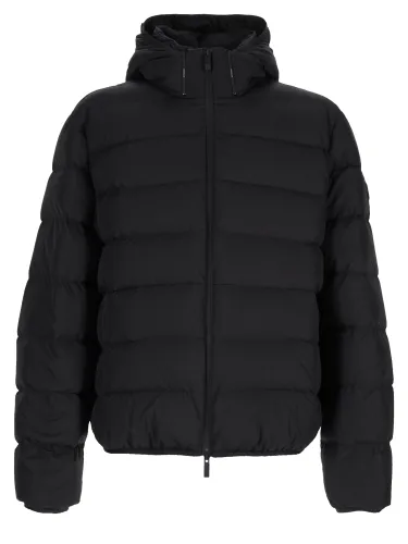 Piumino corto "arajoki" con cappuccio - moncler - Modalova