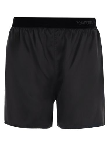 Tom ford shorts in seta - tom ford - Modalova