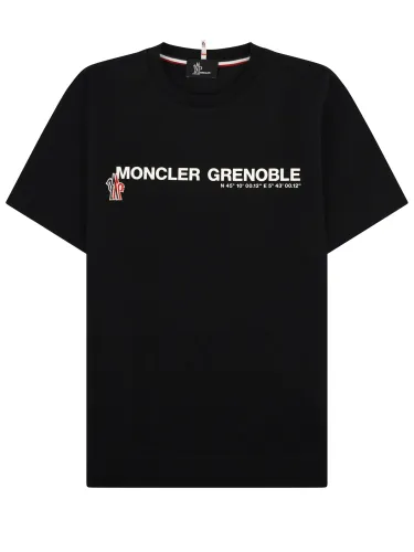 T-shirt in cotone con logo - moncler grenoble - Modalova