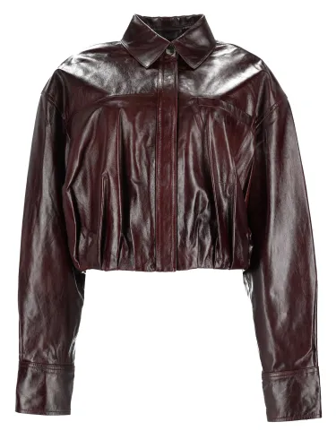 Sportmax camicia boxy in nappa - sportmax - Modalova