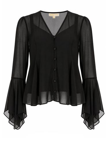 Blusa con scollo a v - michael by michael kors - Modalova