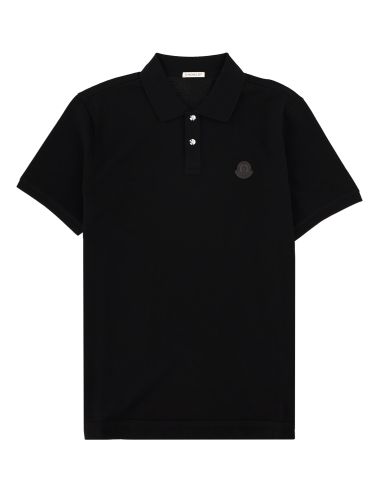 Moncler polo con patch logo - moncler - Modalova