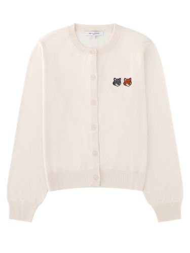 Cardigan "double fox head" - maison kitsuné - Modalova