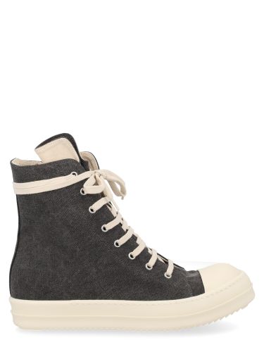 Sneaker in denim di cotone - rick owens drkshdw - Modalova
