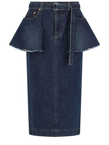 Sacai gonna in denim - sacai - Modalova