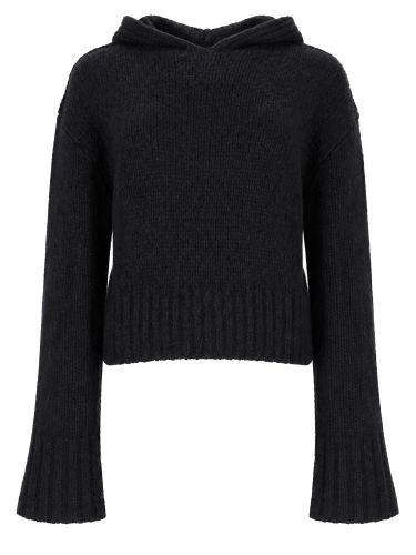 Maglia cropped con cappuccio - rick owens - Modalova