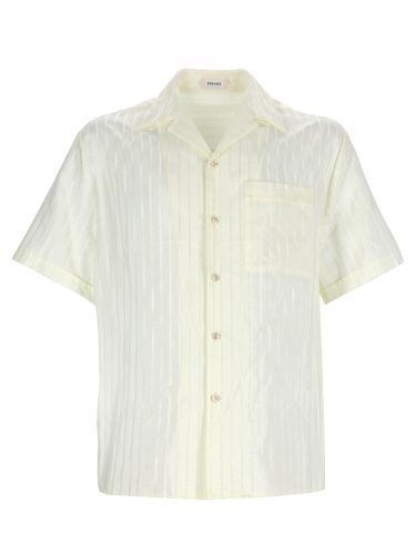 Camicia jacquard micro greca - versace - Modalova