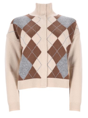 Cardigan "pacche" in lana e cashmere - max mara studio - Modalova