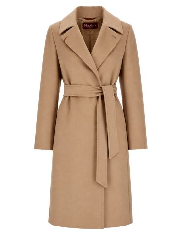 Cappotto a vestaglia in lana - max mara studio - Modalova
