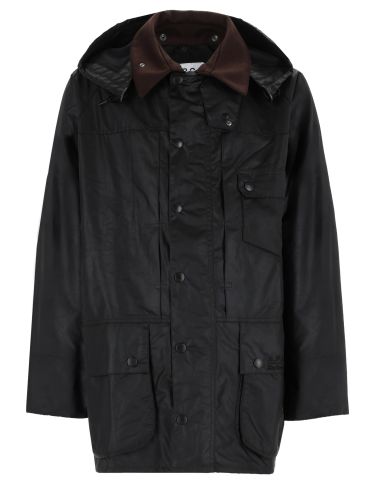 Barbour x a. p.c. giacca "beaufort" in cotone cerato - barbour x a.p.c. - Modalova