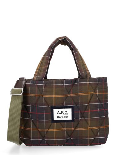 Barbour x a. p.c. borsa con motivo tartan - barbour x a.p.c. - Modalova