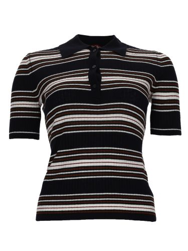 Polo "tallero" in maglia - max mara studio - Modalova