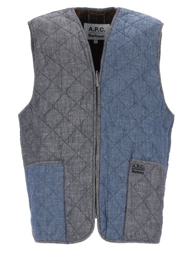 Barbour x a. p.c. gilet reversibile in cotone - barbour x a.p.c. - Modalova
