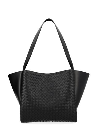 Borsa "corso" in pelle intrecciata - bottega veneta - Modalova