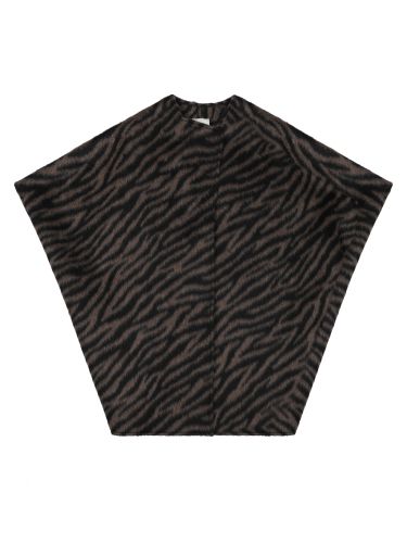 Cappa "jungle" in lana e mohair - alysi - Modalova
