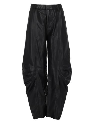 Rotate pantalone cargo in pelle - rotate - Modalova