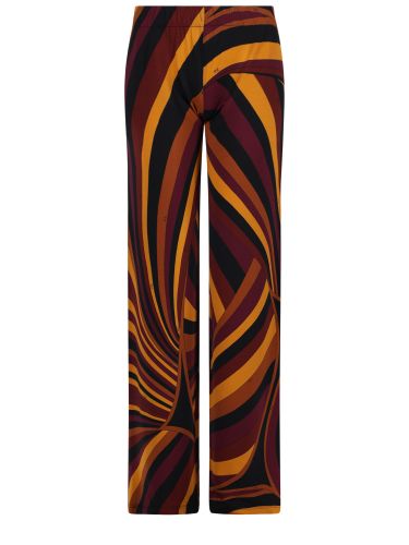 Pantalone in jersey satinato in stampa iride - pucci - Modalova