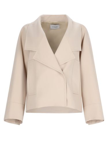 Sportmax caban in lana tecnica - sportmax - Modalova