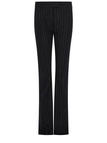 Pantalone slim flare in lana stretch - sportmax - Modalova