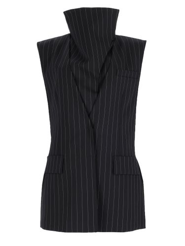 Giacca smanicata in lana gessata - sportmax - Modalova