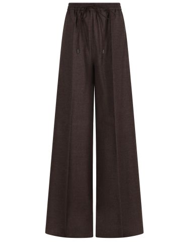 Pantalone in batavia di lana - max mara - Modalova