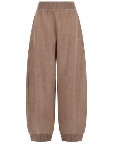 Pantalone jogger in lana e cashmere - max mara - Modalova